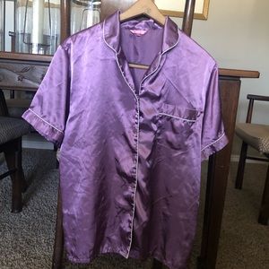 Silk purple pajamas